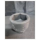 SUNEX TOOLS 555M 1-Inch Standard Drive 6 Point Metric Impact Socket, 55-Mm