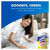 Lysol Disinfecting Wipes Bundle, Home Apartment Dorm Room Essentials and Cleaning Supplies, All Purpose Cleaner, Multi-surface Cleaning Wipes, Lemon and Lime Sanitizing Wipes Bundle, 80 Count