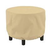Classic Accessories Terrazzo Water-Resistant 24 Inch Round Ottoman/Coffee Table Cover, Outdoor Table Cover
