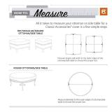 Classic Accessories Terrazzo Water-Resistant 24 Inch Round Ottoman/Coffee Table Cover, Outdoor Table Cover