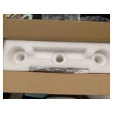 Mecgirn Farmhouse Dining Room Light Fixtures Over Table, Black Pendant Lights for Kitchen Island, 3 Light Linear Chandelier Lighting with Wood Retail- $105