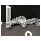 Mecgirn Farmhouse Dining Room Light Fixtures Over Table, Black Pendant Lights for Kitchen Island, 3 Light Linear Chandelier Lighting with Wood Retail- $105