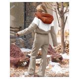 Fisoew Womens One Piece Ski Suit Warm Waterproof Snowsuits Winter Snow Jumpsuits Outdoor Sports Outerwear Small  Retail- $136