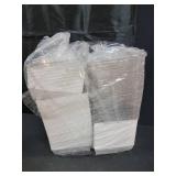 Hiceeden Set of 100 Sandwich Boxes with Clear Lids, White Paper Charcuterie Boxes, 5" Square Dessert Cake Boxes Food Grade for Swiss Roll, Hamburger, Pasta, Salad, Cookie, Retail $21