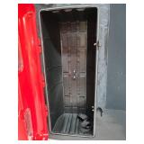 DoubleFill 1 Pcs 10 lb Fire Extinguisher Cabinet Box with Internal Rope Fastening and External Latch Sturdy Plastic Holder Case Vandal-Resistant Weatherproof Protect Indoor Outdoor (26 x 12 x 9 in), R