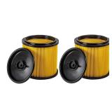 2 Pack Replacement Filter Compatible with Vacmaster Shop Vac 5 to 20 Gallon, Vac Master VCFS Standard Disposal Cartridge Filters For Hart Wet/Dry Vacuums, Retail $25