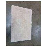 Bathroom Rug-Cotton Bathroom Mat- Machine Washable Bath Mats for Washroom, Kitchen, or Laundry Room by Lavish Home (Ivory)