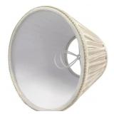 2 pk Royal Designs Designer Mushroom Pleat Empire Clip On Chandelier Lamp Shade, Eggshell, 3" x 5" x 4.5",