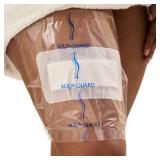 TIDI 50011-PKG AquaGuard Sheet 10 x 12  (Area of Coverage: 8.5 x 9.75)  Shower Protection Sheet  Self-Adhesive Moisture Barrier  Wound Cover for Showering  7 Sheets  Home Medical Supplies