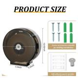 Layhit 2 Pack Toilet Paper Holder Wall Mount, Toilet Paper Towel Dispenser, Commercial 9" Jumbo Plastic Tissue Dispenser with Key Wall Lock for Bathroom, Office, Restaurants, Retail $45
