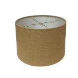 Royal Designs, Inc. HB-610-16BL Shallow Drum Hardback Lamp Shade, 15 x 16 x 10, Burlap