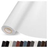 Lifenion Leather Repair Patch, 35X79 Inch Self Adhesive Leather Repair Tape, Large Vinyl Patch Kit for Couches, Sofa, Furniture, Car Seats, Office Chairs, Cabinets, Handbags, White, 35X79 Inch