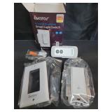 Smart Switch with App & Remote Control, Alexa Light Switch Single-Pole, 2.4GHz Wi-Fi Timer Wall Switch Compatible with Alexa Google Home, Neutral Wire Needed, No Hub Required