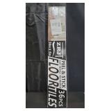 54 Sq.Ft. Peel and Stick Vinyl Floor Tiles 36" x 6" Wood Look Planks, 36 Pack Waterproof Self-Adhesive Flooring Tiles, DIY for Renter, Kitchen, Living Room, RV, Light Grey, Retail $80