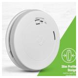 First Alert Combination Smoke & Carbon Monoxide Alarm, Battery-Operated Detector with Slim Profile Design, SMCO200, 1-Pack