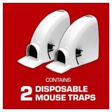 Tomcat Kill & Contain Mouse Trap, Never See a Dead Rodent Again, 2 Traps