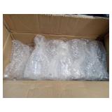 XUWAIDSGN 48 Pcs 7oz Plastic Vintage Wine Glasses Drinking Glasses Unbreakable Wedding Glassware Crystal Water Goblets Reusable Drinkware Vintage Champagne Flutes (48, Clear) Retail-$105