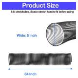 Lawn Vacuum Hose 69860 Replacement for Agri-Fab Lawn Vacuum Parts 41882 Agri Fab Mow-N-Vacs and Chip-N-Vacs Riding Mower Flex Hose 45-0577, 45-0578, 45-0567 - 84" Long (Maximum Elongation) by 6" Wide