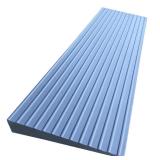 F Come 1.5" Rise Rubber Threshold Ramp for Doorways Heavy Duty Wheelchair Ramp, Non-Slip 1 Pack Gray Native Rubber Power Handicap Ramp for Door Threshold Wheelchair Scooter Ramp Curb Ramp