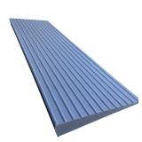 F Come 1.5" Rise Rubber Threshold Ramp for Doorways Heavy Duty Wheelchair Ramp, Non-Slip 1 Pack Gray Native Rubber Power Handicap Ramp for Door Threshold Wheelchair Scooter Ramp Curb Ramp