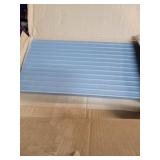 F Come 1.5" Rise Rubber Threshold Ramp for Doorways Heavy Duty Wheelchair Ramp, Non-Slip 1 Pack Gray Native Rubber Power Handicap Ramp for Door Threshold Wheelchair Scooter Ramp Curb Ramp