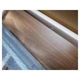 VebaCidi Medical Overbed Bedside Table with Two Shelves and Wheels (Hospital and Home Use), 31 1/2" Desk with Non Tilt Wooden Top, Adjustable Height (Black Walnut), $50