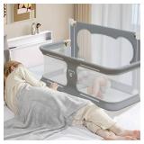 JWPEHOE 3 in 1 Baby Bassinet Bedside Sleeper Portable Crib, Co-Sleeping Baby Bed, Playpen, Suitable for Twin, Full, King & Queen Size Bed (47.3 Inch), Retail $140