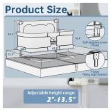 JWPEHOE 3 in 1 Baby Bassinet Bedside Sleeper Portable Crib, Co-Sleeping Baby Bed, Playpen, Suitable for Twin, Full, King & Queen Size Bed (47.3 Inch), Retail $140