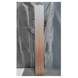 Art3d WPC Wainscoting Panels, 16-Pack 48 x 6 Inch 3D Wall Accents for Interior Wall Decor, Living Room, Bedroom, Walnut, $120