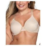 Vanity Fair womens Full Figure Beauty Back Smoothing Bra, Underwire - Beige, 40D US