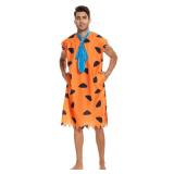 xianhsuxo Adult Costume Dress Family Cosplay Caveman Couple Costume Outfit (Orange, XXXL)