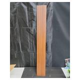 Art3d WPC Wainscoting Panels, 16-Pack 48 x 6 Inch 3D Wall Accents for Interior Wall Decor, Living Room, Bedroom, Teak, Retail $120
