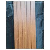 Art3d WPC Wainscoting Panels, 16-Pack 48 x 6 Inch 3D Wall Accents for Interior Wall Decor, Living Room, Bedroom, Teak, Retail $120