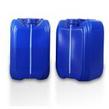 UMETASS Hdpe Carboy Plastic Jar 2 Pack 2.6 Gallon Water Storage Containers - Blue Plastic Jerry can with Sealed Inner Lids & Transparent Level Lines, Perfect for Home & Emergency Supplies