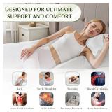 Novelledo Side Sleeper Pillows for Adults,2PCS Bed Wedge Pillow Set for Sleep,Contoured Support Pillows,Support Shoulder Relief,Ergonomic Shoulder Pillow for Side Sleepers,Removable and Clean, Retail 