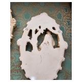 Rococo Style Wall Plaque with Dancing Scene