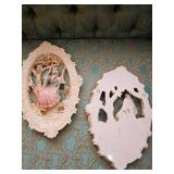 Rococo Style Wall Plaque with Dancing Scene