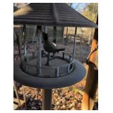 Metal Bird Feeder with Decorative Base