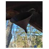 Cast Iron match box and funnel