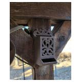 Cast Iron match box and funnel