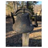 Cast Iron Farm Bell with Mount must be prepared to remove from post