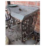 1800s Cast Iron sewing machine base