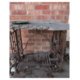 1800s Cast Iron sewing machine base