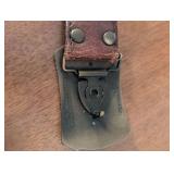 Remington Leather Belt with Bronze Buckle