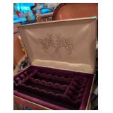 MCM Burgundy Floral Jewelry Box