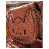 MCM Hand Tooled Leather Crossbody Bag