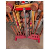 Wooden Croquet Set with Stand