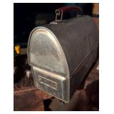 Metal Lunch Box with Red Handle