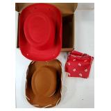 4 Pcs Kids Cowgirl Cowboy Hat Bow Bandana Classic Cartoon Movie Costume Western Costume Accessories for Kids Halloween Cowboy Cosplay. MISSING PARTS. - Retail: $25