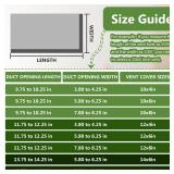 1 Pc 12x6 Inch Ceiling Vent Register for Home, White 3 Way Sidewall Solid Steel Wall Air Vent Registers AC Ceiling Vent Return Covers, Interior Size 12 x 6 Inch - Retail: $28